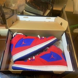 Jordan 1 flight (GS) red,blue and white size:6.5